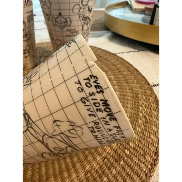 Disney Mickey Mouse Sketch Two Bamboo Cups - Picture 5 of 10